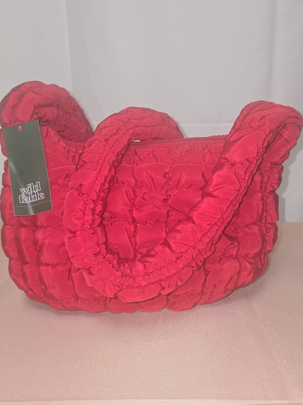 Wild Fable Red Quilted Shoulder Bag